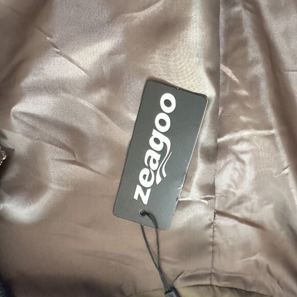 ZEAGOO | Women's Bomber Jacket Quilted Casual Zip Up w Pockets | Green | Size: L - Picture 8 of 11